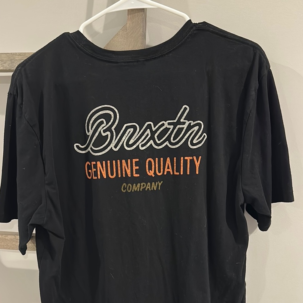 Brixton Black Short Sleeve Tee Genuine Quality